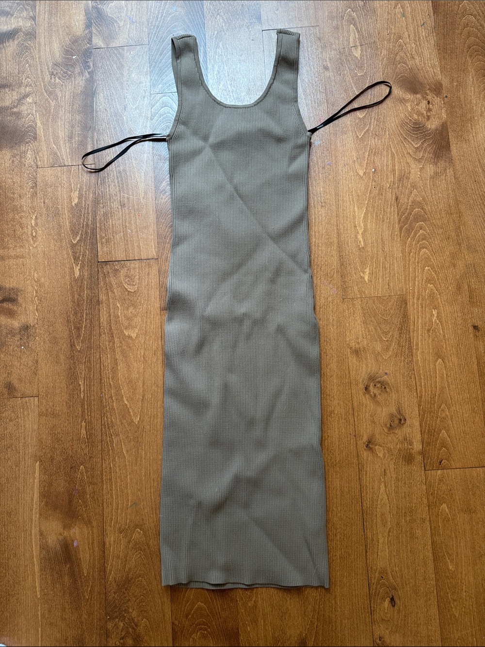 Forever 21 brown Ribbed Midi Tank Dress